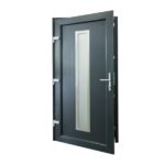 drzwi wejsciowe d13 antracyt otwarte